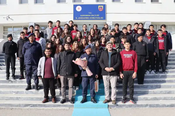 Karaman'da öğrenciler, Jandarmanın görev ve sorumluluklarını öğrendi