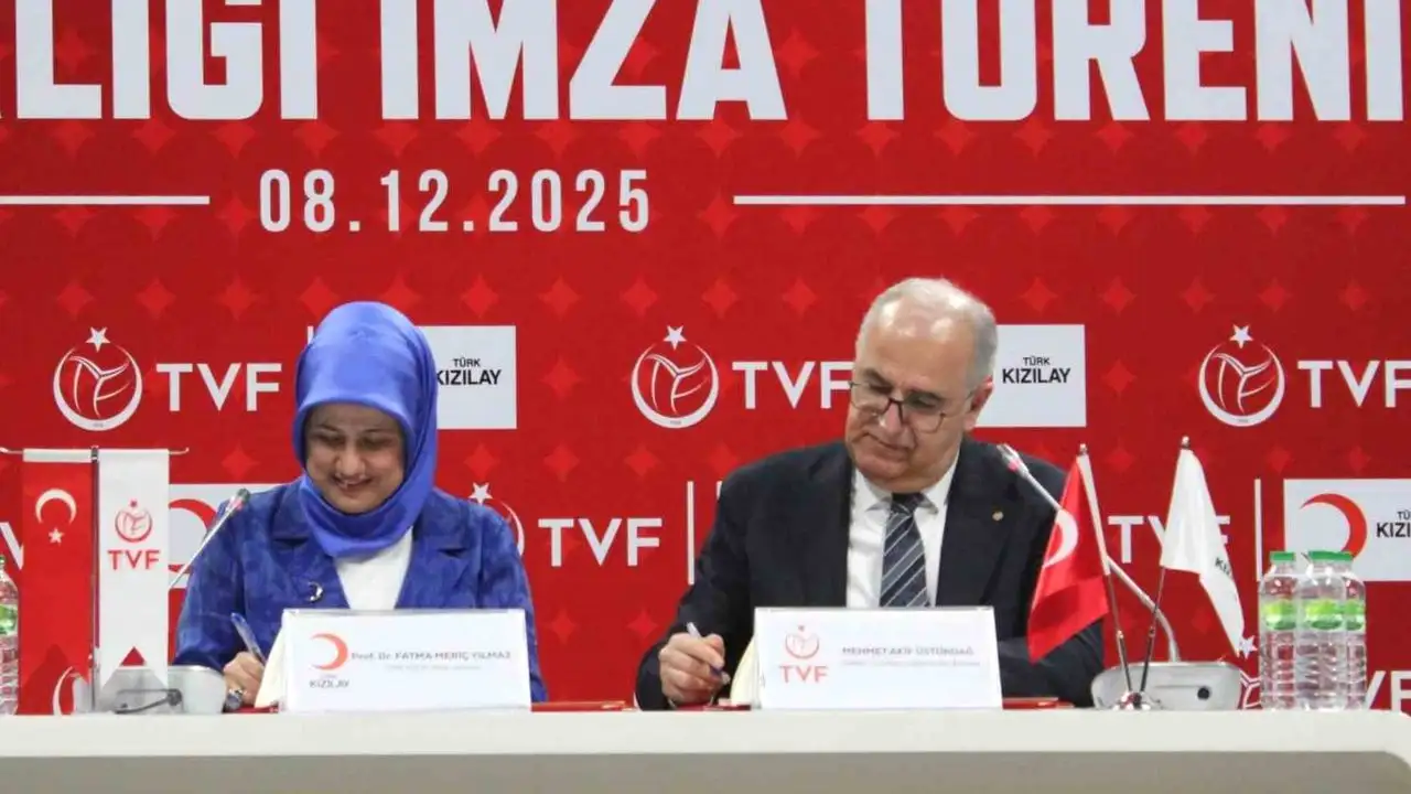 Türk Kızılay ve Türkiye Voleybol Federasyonu ortak çalışmaların düzenlenmesi amacıyla iş birliği protokolü imzaladı