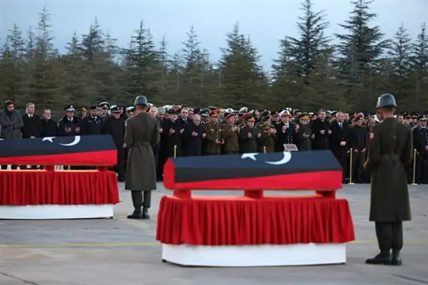Libyalı üst düzey askerler için Ankara’da uğurlama töreni