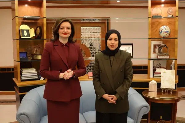 Katar'ın BM Daimi Temsilcisi Al Sani, Ukraynalı Bakan Mariana görüştü