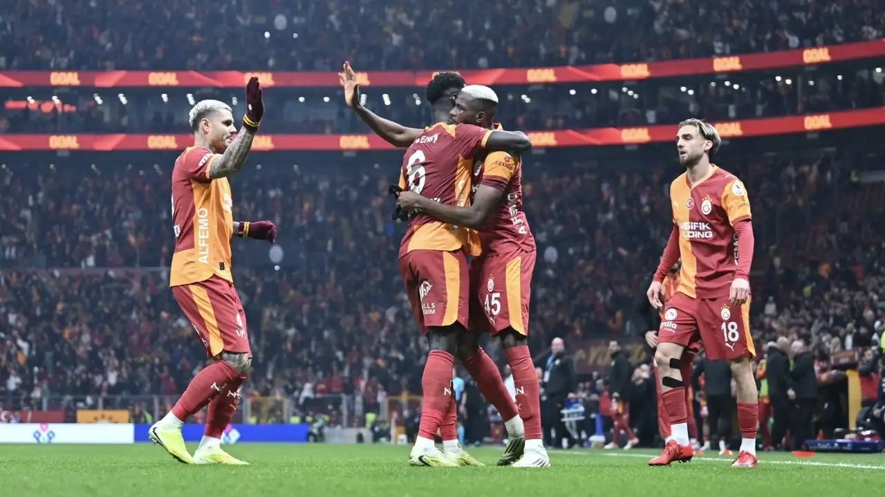 Galatasaray, Samsunspor’u 3-2 mağlup ederek liderliğini sürdürdü