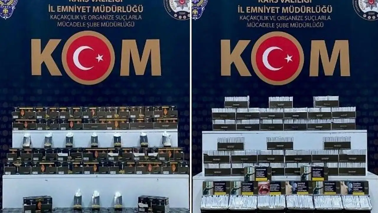 Kars’ta gümrük kaçağı ürünler ele geçirildi: 26 Gözaltı!