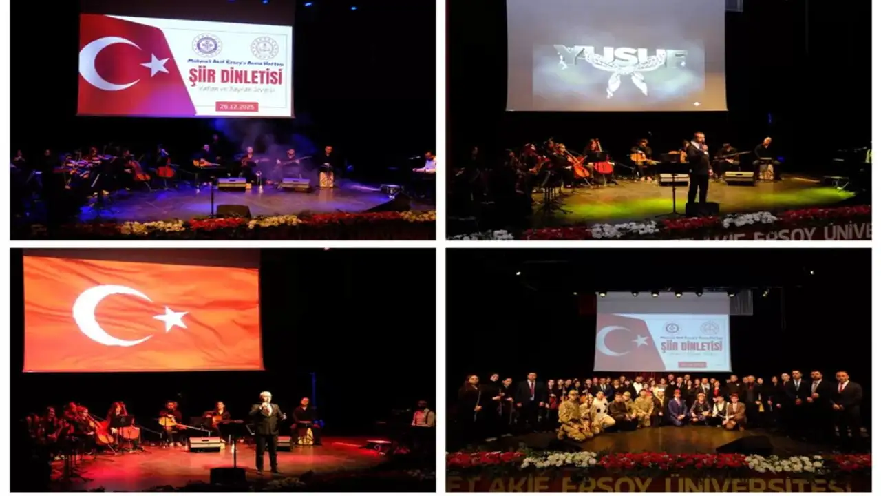 Burdur'da Milli Şair Mehmet Akif Ersoy için duygu dolu anma programı