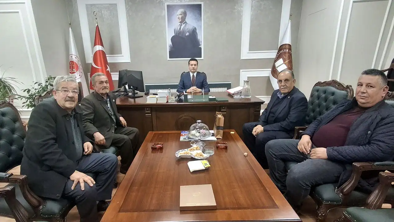 Beypazarı Muhtarlar Derneğinden Cumhuriyet başsavcısına ziyaret