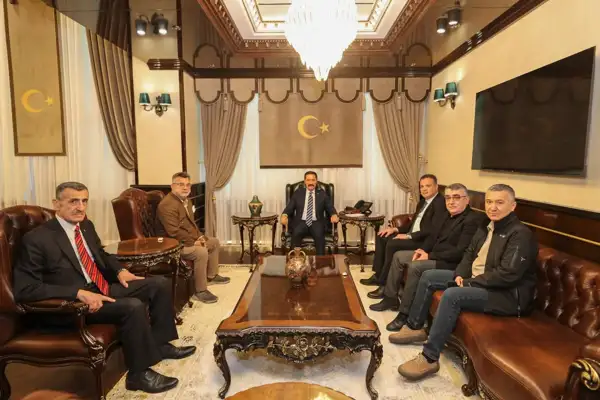 Hatay Valisi Masatlı, HESOB heyeti ile görüştü