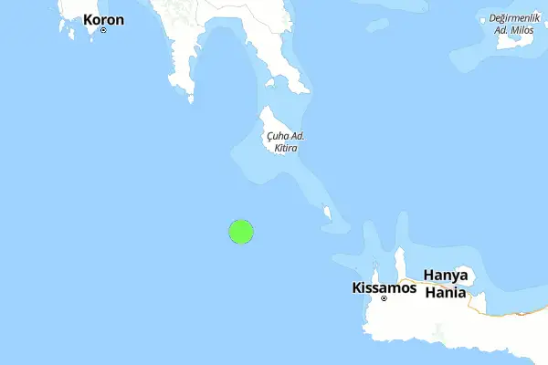 Girit Adası'nda deprem
