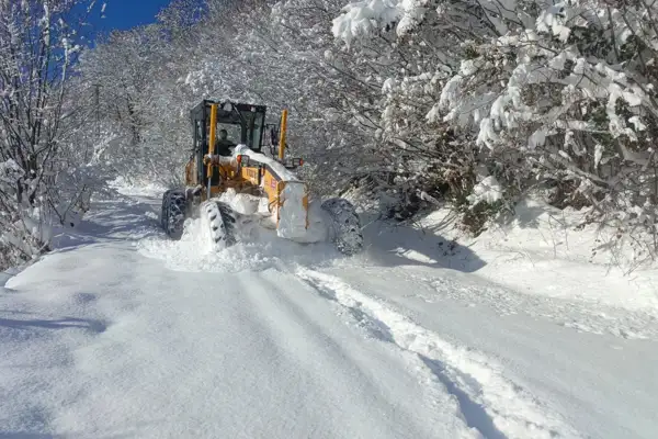 Ordu'da karla mücadele çalışmaları devam ediyor