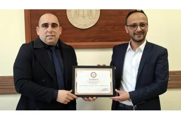 Terziler Odasının yeni Başkanı Önder Keleşoğlu mazbatasını aldı