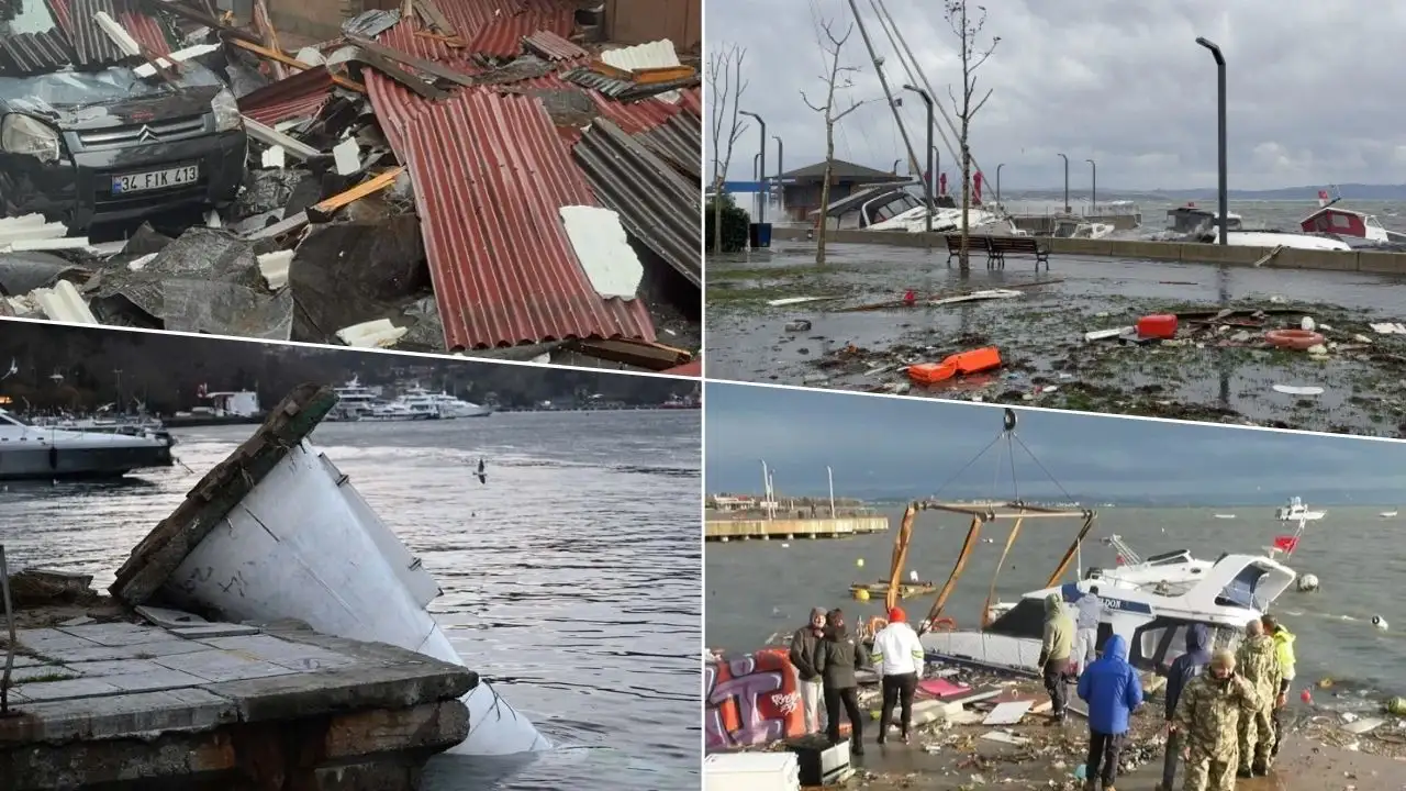 İstanbul’u fırtına vurdu: 45 ağaç devrildi, 89 çatı uçtu
