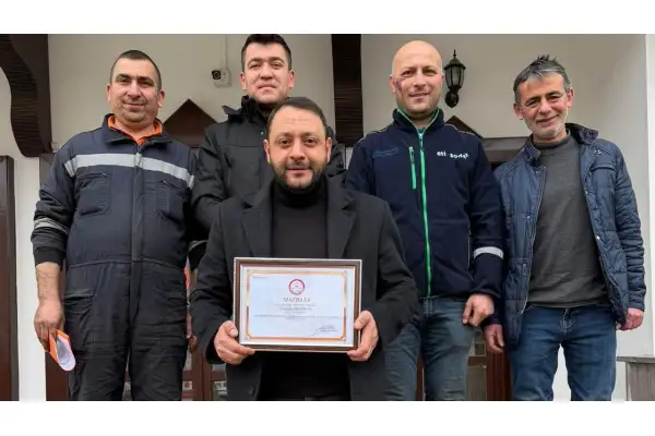 Demirciler ve Sobacılar Odası başkanı Mazbatasını aldı