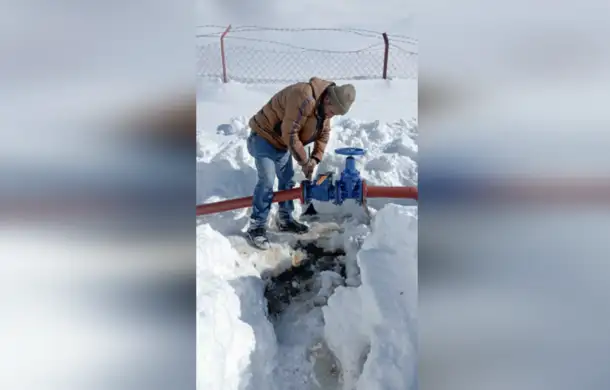 Çatak'da çığdan zarar gören terfi merkezi yeniden hizmete alındı