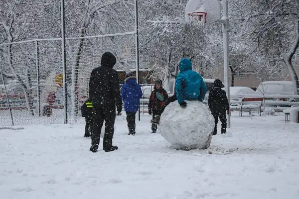 Malatya'da eğitime kar arası