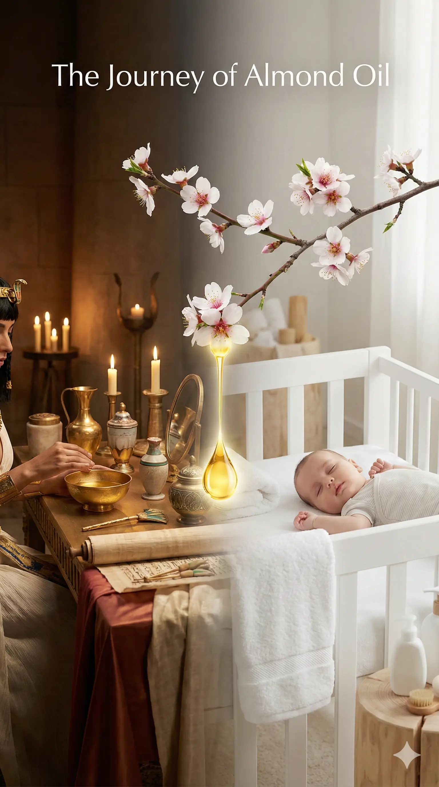 Kleopatra'nın makyaj masasından modern bebeklerin cildine: Badem yağının asırlık yolculuğu