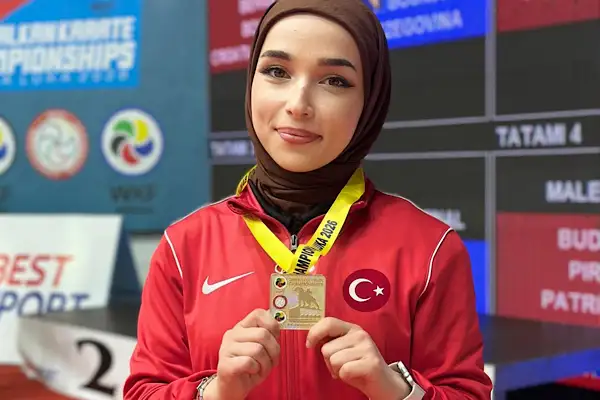 Trabzonlu karateci Keyda Nur Çolak Balkan Şampiyonu oldu