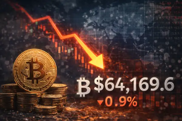 Bitcoin yüzde 0,9 düşüşle 64.169,6 dolara geriledi