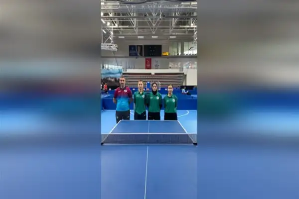 Büyükşehir kadın masa tenisi takımı ligi lider tamamladı