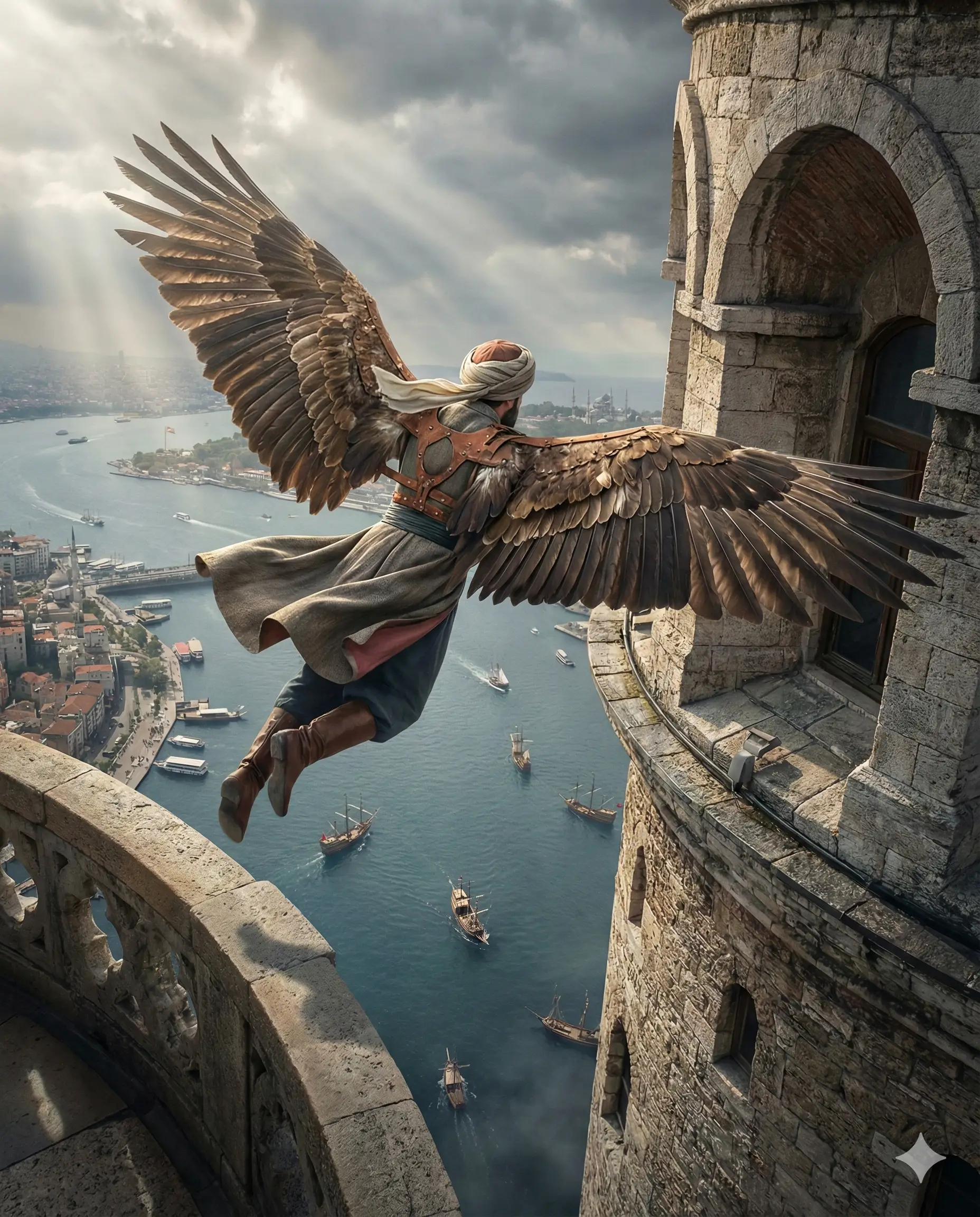 Gökyüzüne sevdalı bir hazerfen: Galata'dan üsküdar'a uzanan efsanevi kanat çırpış