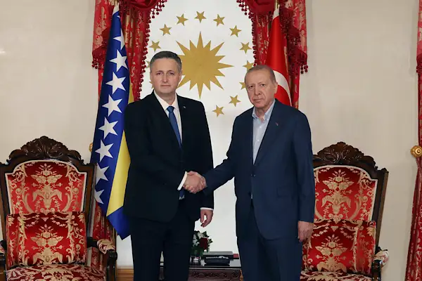 Erdoğan, Bosna-Hersek Devlet Başkanlığı Konseyi Başkanı Beçiroviç ile görüştü