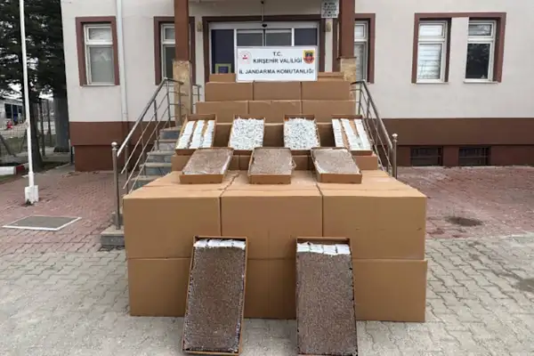 Kaman’da 1,3 milyon adet kaçak makaron ele geçirildi