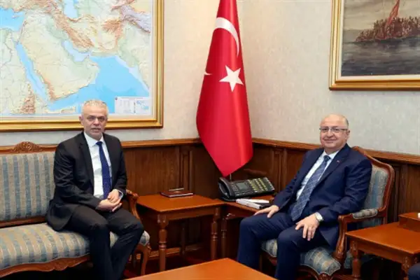 Bakan Güler, KKTC'nin Ankara Büyükelçisi Korukoğlu ile görüştü