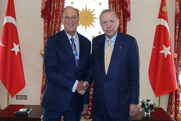 Cumhurbaşkanı Erdoğan, BlackRock CEO’su Fink’i kabul etti