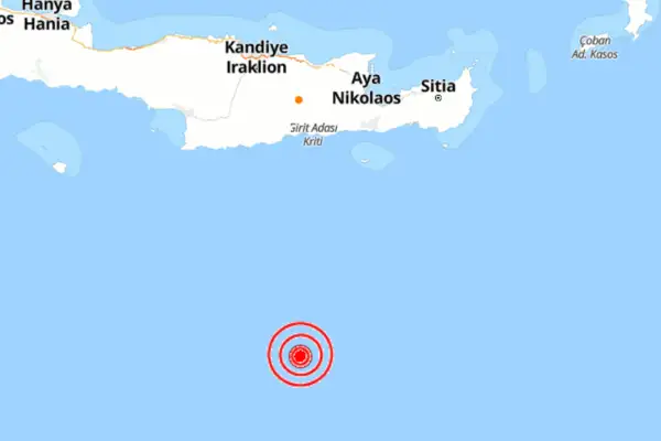 Girit Adası'nda deprem