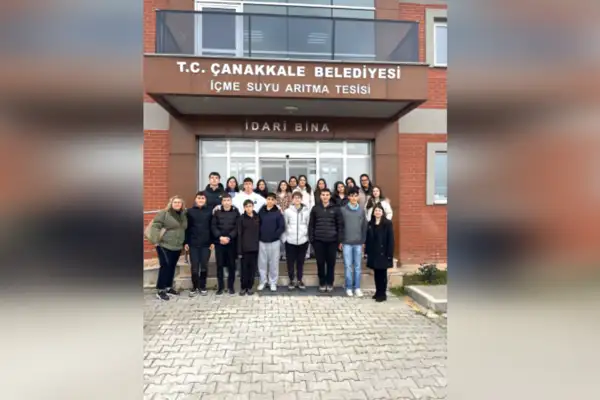 Öğrenciler, Çanakkale Belediyesi İçme Suyu Arıtma Tesisi'ni ziyaret etti