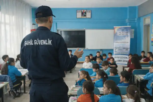 Mersin'de Sahil Güvenlik’ten öğrencilere bilgilendirme faaliyeti