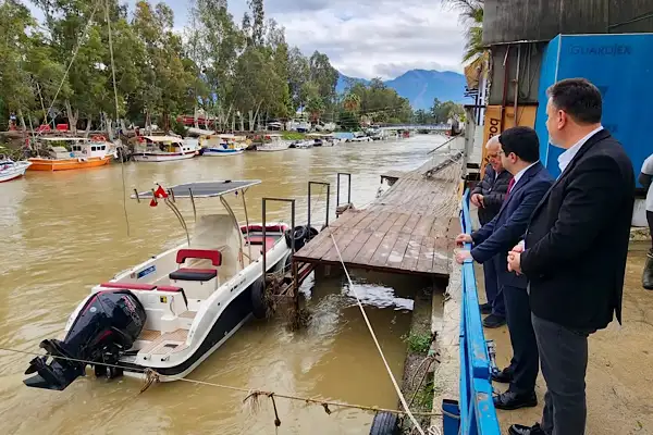 Başkan Üstün ve Kaymakam Eroğlu taşkın bölgesinde incelemeler yaptı