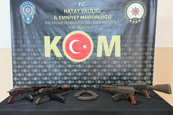 Hatay’da kaçak silah operasyonu