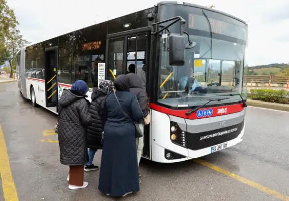 Samsun'da kent içi otobüs hatlarında rekor yolcu sayısına ulaşıldı