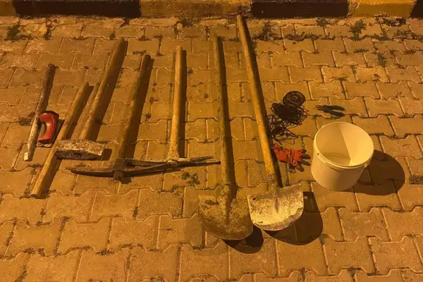 Harran’da izinsiz kazı yapan 5 şüpheli yakalandı