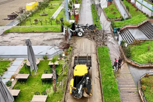 Giresun’da plajlar bölgesinde yenileme çalışması başlatıldı