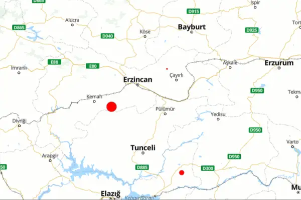 Erzincan'da deprem