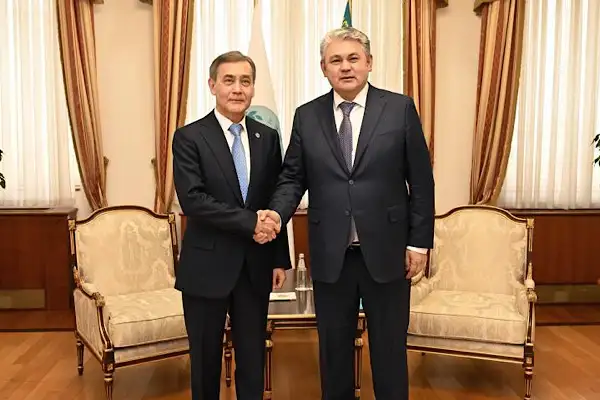 Kazakistan Cumhuriyeti Dışişleri Bakanı Kosherbayev, Yermekbayev ile görüştü