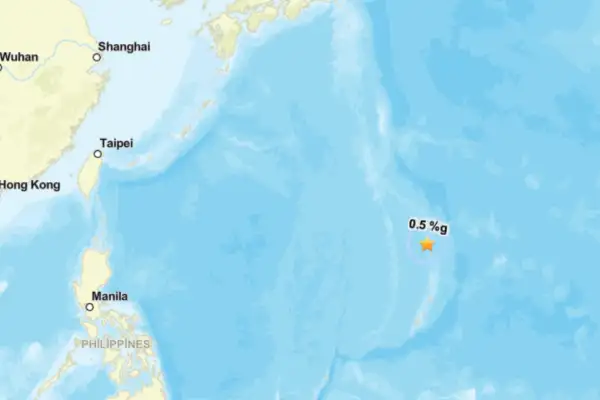 Kuzey Mariana Adaları açıklarında 5.5 büyüklüğünde deprem