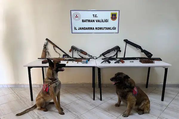 Sason’da silah ve mühimmat operasyonu