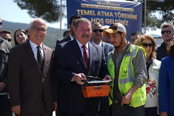 Milas Belediyesi Fen İşleri Hizmet Binası’nın temeli atıldı