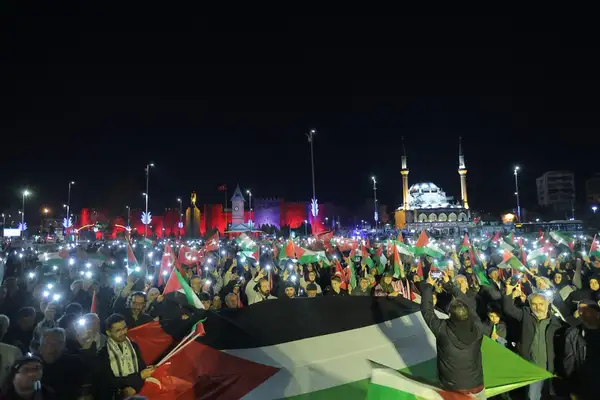 Kayseri’de Filistin’e destek yürüyüşü düzenlendi