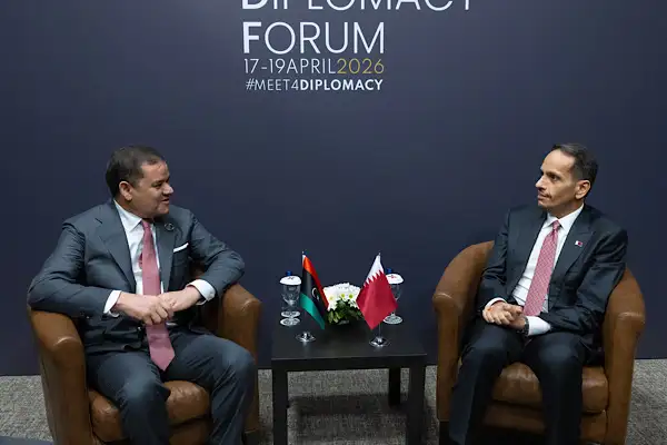 Al Thani, Libya Ulusal Birlik Devleti Hükümeti Başkanı Al Dbeiba ile görüştü