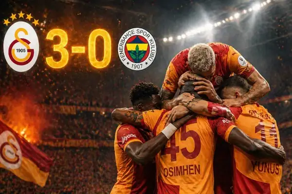 Galatasaray derbide farklı kazandı: 3-0