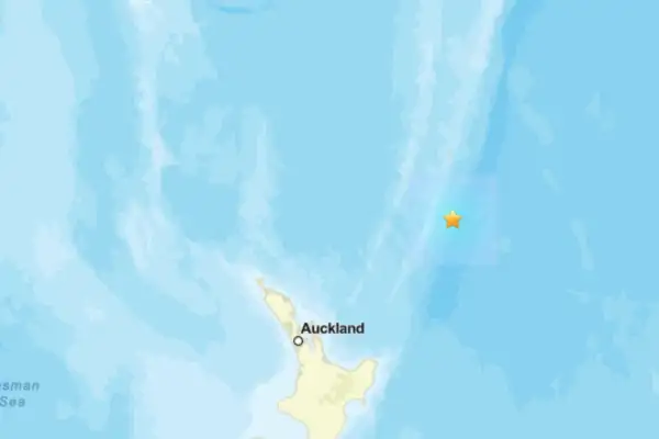 Kermadec adaları açıklarında 5.5 büyüklüğünde deprem
