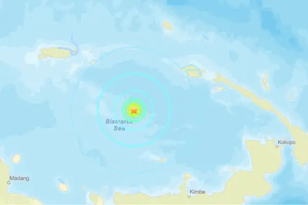  Papua Yeni Gine’de deprem