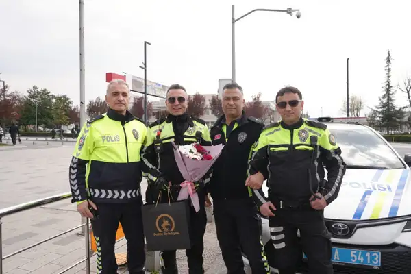 Düzce'de Polis Haftası'nda sürpriz organizasyon