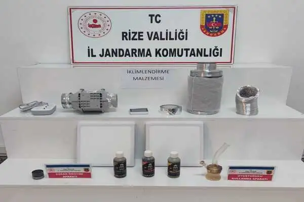 Rize’de uyuşturucu operasyonu