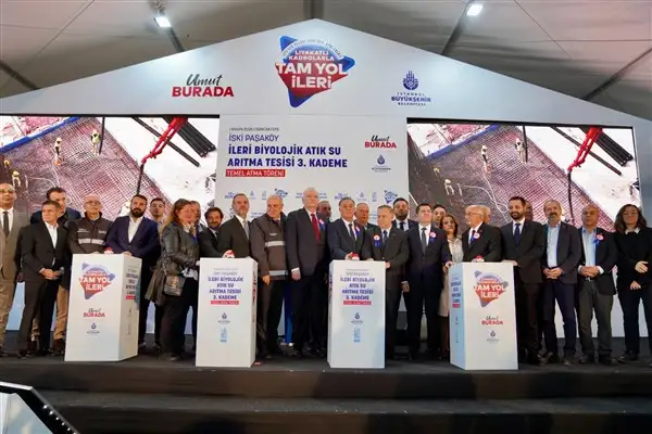 İSKİ Paşaköy İleri Biyolojik Atık Su Arıtma Tesisi 3. kademesi için temel atıldı