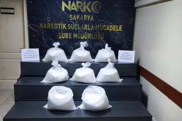 Sakarya’da 80 kilo pregabalin ele geçirildi