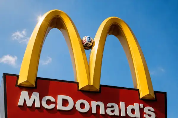 McDonald’s’ın altın kemerinde futbol topu belirdi