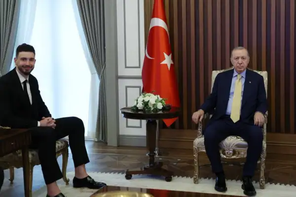 Cumhurbaşkanı Erdoğan, Milli Basketbolcu Alperen Şengün’ü kabul etti