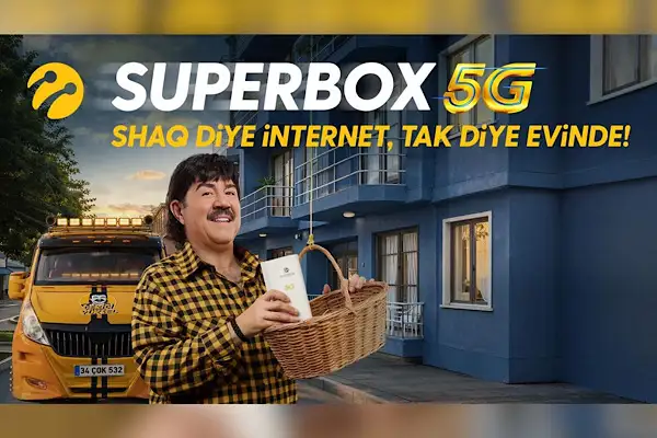 Shaq diye internet, tak diye evinizde: Turkcell Superbox 5G
